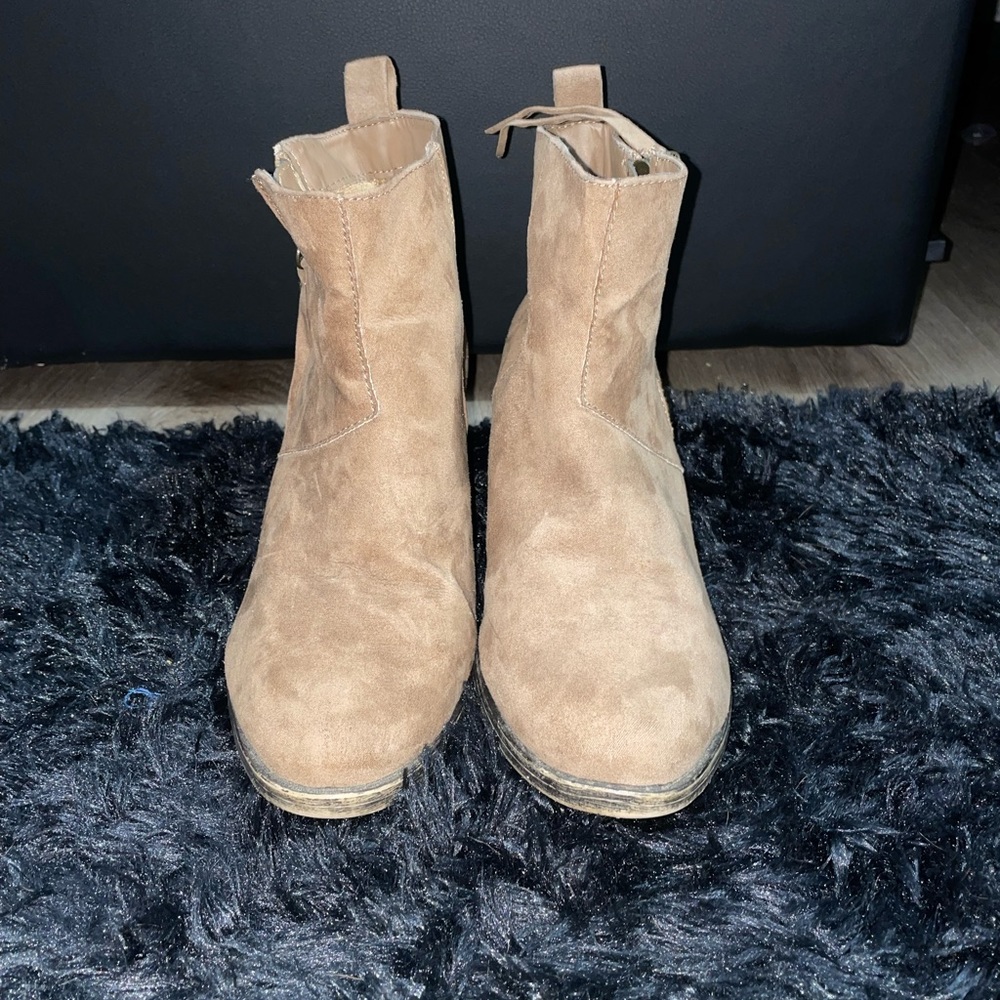Tan Ankle Booties